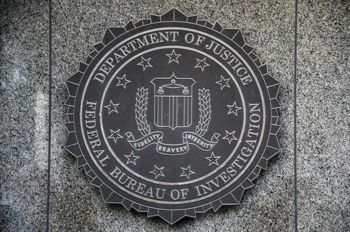 1166694607 featured image FBI seal on granite wall displaying department motto