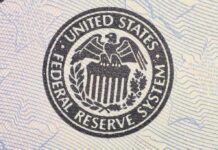 United States Federal Reserve System seal on paper