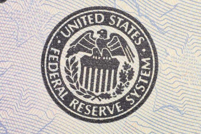 726375400 featured image United States Federal Reserve System seal on paper