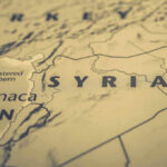 Map showing Syria and surrounding regions