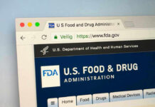 FDA website on a computer screen