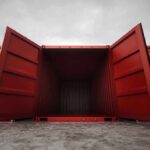 DHS SLAPS Billions in Chinese Imports Open red shipping container with a view into the empty interior