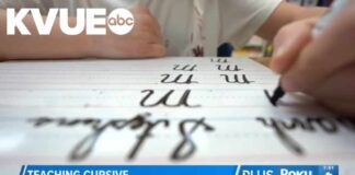 Cursive making a comeback at this Virginia middle school