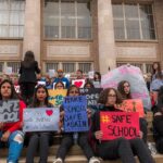 High Schoolers STORM Capitol — ICE Under Fire Students protesting for school safety outside Tucson High School