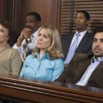 Jury Duty Scandal: Non-Citizens Exposed A diverse group of jury members sitting in a courtroom with serious expressions