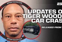 Tiger Woods released from jail in suspected DUI, rollover car