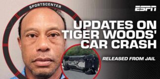 Tiger Woods released from jail in suspected DUI, rollover car