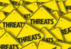 Iranian Commander Threatens Ivanka Trump- Shocking Revelations Yellow warning signs with the word THREATS.