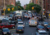 Subway Terror Near Penn Station Police activity on a city street with emergency vehicles.