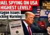 Israeli Spy Fears Hit ‘Critical’ Threat PENTAGON FEARS ISRAELI SPYING? US OFFICIALS CARRY BURNER PHONES AS TRUMP-NETANYAHU RIFT DEEPENS