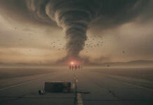 Create a featured image for the article titled: Americans Told to Flee! Requirements: - NO text, words, letters, or numb