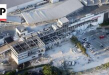 Earthquake Déjà Vu Stuns Japan Rescuers search for survivors in destroyed Aeon mall in Japan after earthquake