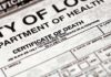 Senator’s Sudden Death Sparks D.C. Whispers Close-up of a California death certificate document