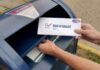Lazy Mailman Arrested – Why Would He Do This? Person mailing a ballot into a blue street mailbox