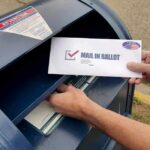 Lazy Mailman Arrested – Why Would He Do This? Person mailing a ballot into a blue street mailbox