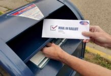 Lazy Mailman Arrested – Why Would He Do This? Person mailing a ballot into a blue street mailbox
