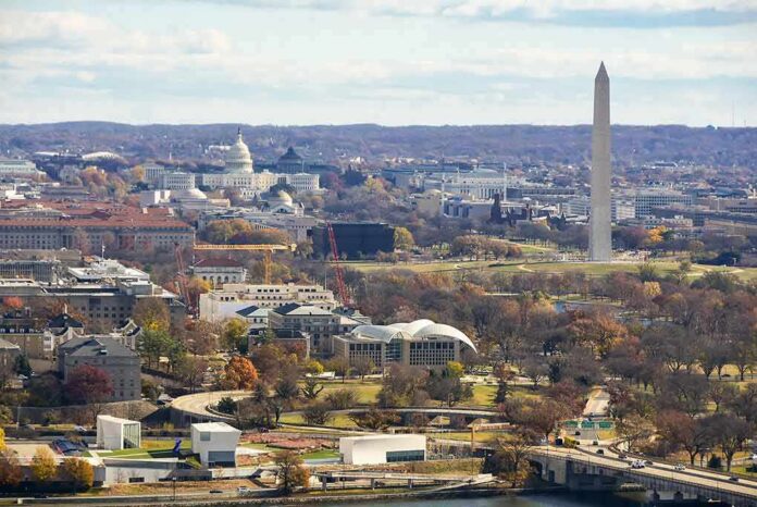 shutterstock_2394184917-1 Washington Monument and U.S. Capitol across the National Mall