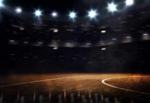 Rulebook Loophole Sparks Anthem Uproar Basketball court under bright arena lights