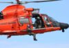 Coast Guard Scrambles – Jet Suddenly Missing Rescue helicopter with crew performing hoist operation